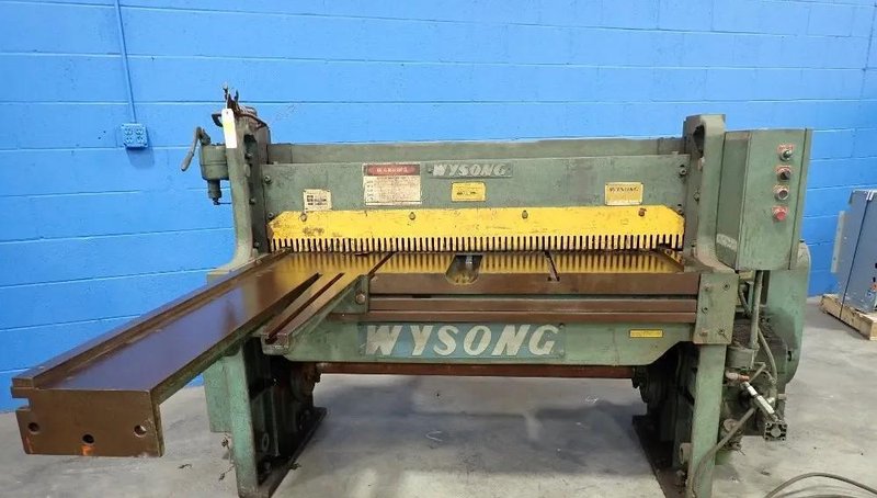 52" X 12 GA WYSONG POWER SQUARING SHEAR: STOCK #76905