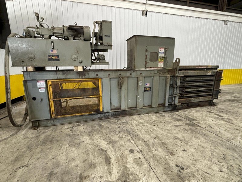 60&quot; X 32&quot; X 42&quot; MARATHON NEXGEN MODEL #SE-503042-950A SIDE-EJECT HORIZONTAL HYDRAULIC BALER / COMPACTOR: STOCK# 4096