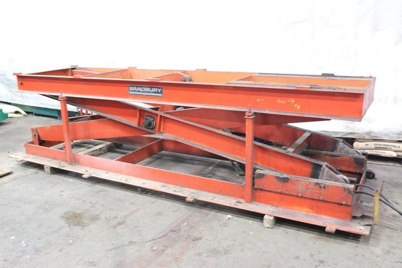 144&#039; X 36&#039; WIDE BRADBURY SCISSOR TRANSFER LIFT: STOCK #65258