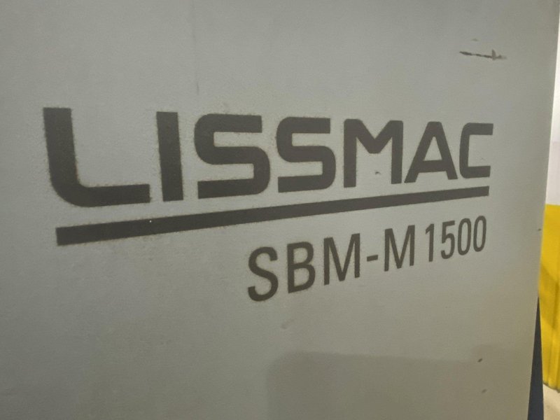 60" WIDE LISSMAC MODEL #SBM-M1500 DESCALER / BELT GRINDER: STOCK #20990
