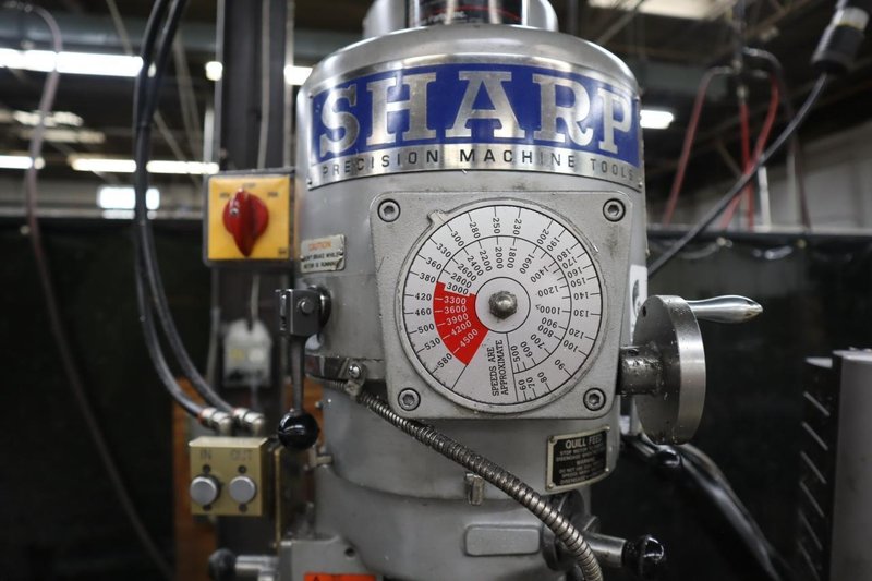 Sharp Model LM-42 2-Axis CNC MillPWR Vertical Knee Mill, Power Quill Feed - NEW 2014- Auction Item