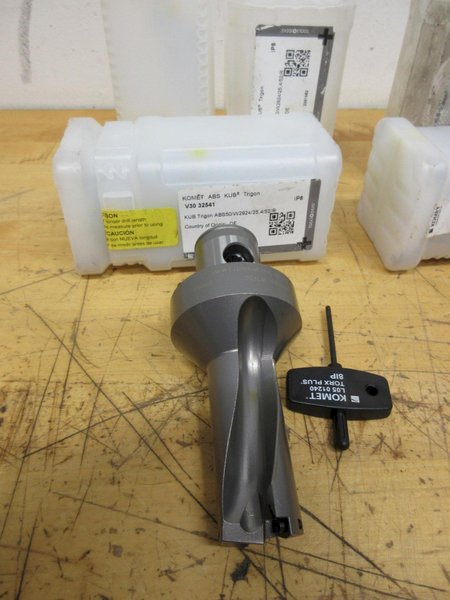 Komet ABS50 Inserted Drill Bodies (8pcs),  .562" - 1.161", ***NIB***- Auction Item