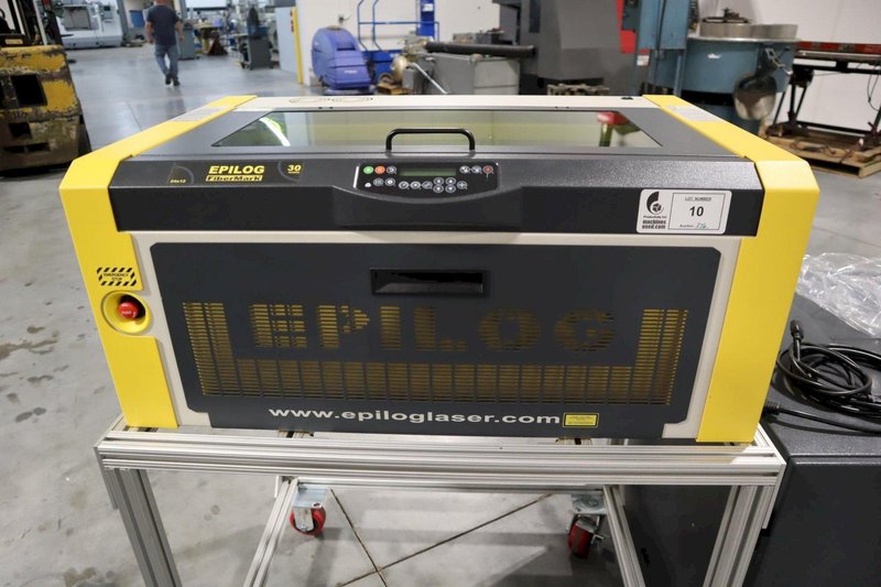 Epilog FiberMark 24 Series 8000, 30 Watt CNC Marking Laser On Portable Cart with Bofa Fume Extractor System- Auction Item