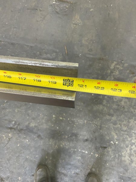 120" X 2-1/2" OPENING 90 DEGREE, FEMALE PRESS BRAKE DIE: STOCK #81517