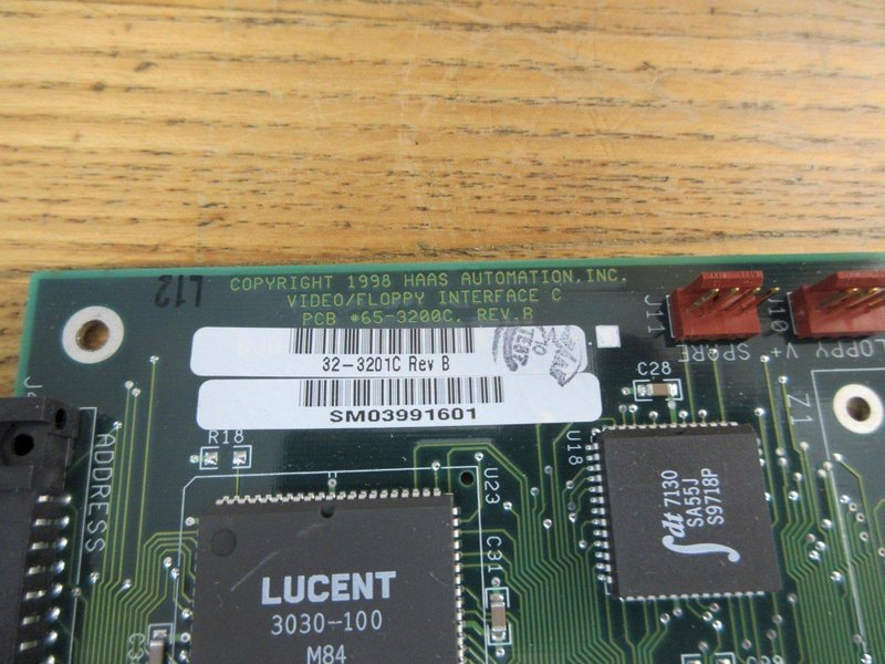Used Haas 32-3201C Rev. B Video/Floppy Interface Board