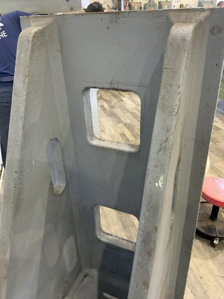 30-1/2" X 60-3/4" X 30-1/4" MACHINED ANGLE PLATE: STOCK #81454