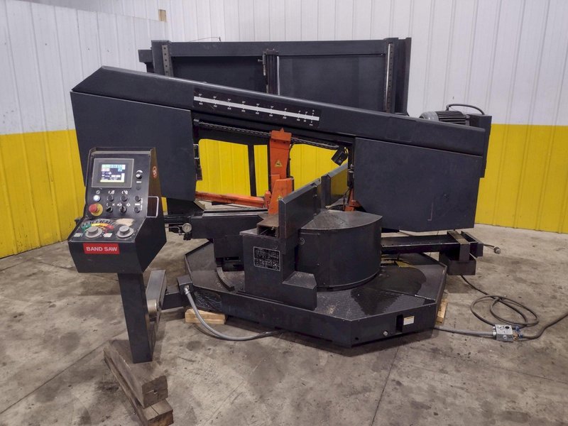 16&quot; X 28&quot; COSEN MODEL #SH-710LDM HORIZONTAL 60° MITERING BAND SAW: STOCK #23643