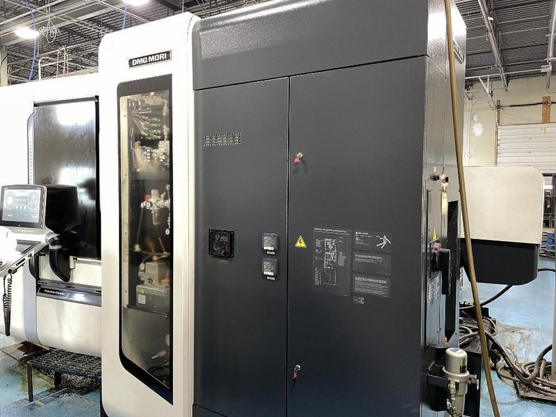 DMG Mori NHX5000 CNC Horizontal Machining Center with Pallet Changer, High Pressure Thru-Spindle Coolant, 60 Station Tool Changer,  15,000 RPM Spindle