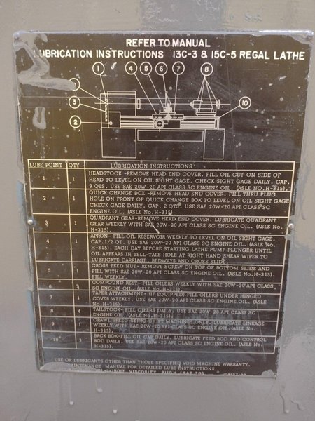 LEBLOND LATHE: YOBRO #24816