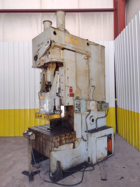 165 TON AIDA MODEL #PC-15(2) MECHANICAL CRANK GAP FRAME PRESS 7.87" STROKE : YOBRO #25991
