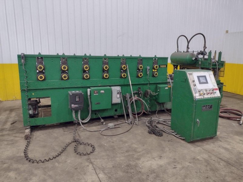 36" HI-RIB AG PANEL LINE: 14 STAND BRADBURY MODEL M2.548-14 ROLLFORMER &amp; AIRAM CUTOFF PRESS: YOBRO #26013