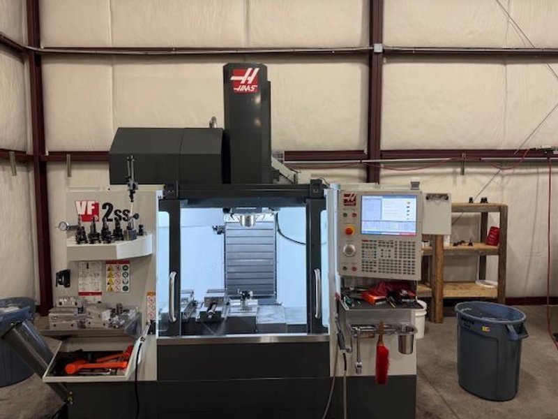 Haas VF-2SS VMC, 2023 – Probe, Chip Auger, 4th Axis Ready