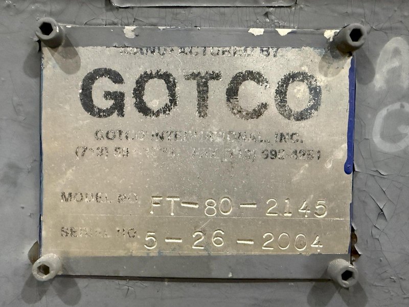 12" GOTCO MODEL #FT-80-2145 PIPE BUCKING "MAKE &amp; BREAK" TORQUE PIPE MACHINE: YOBRO #24411