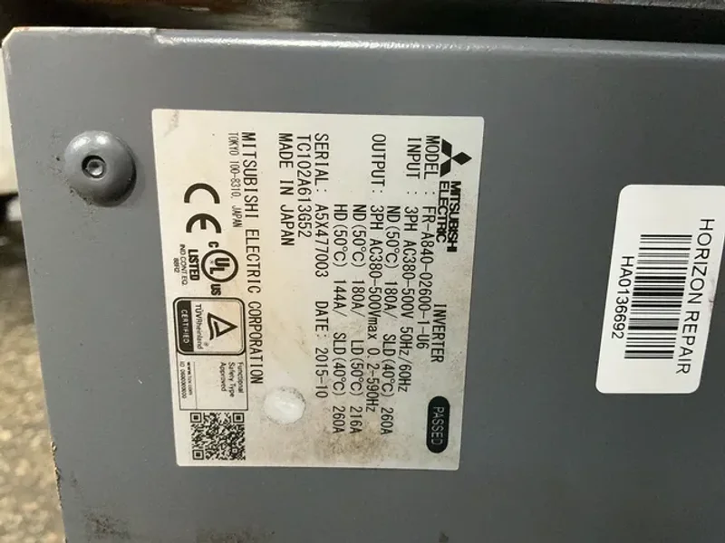 MITSUBISHI ELECTRIC SPEED DRIVE   -  FR-A840-02600-1-U6