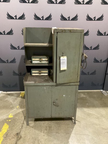 SUNNEN LN-650 MANDREL STORAGE CABINET WITH TOOLS USED