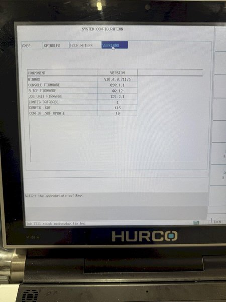 HURCO MODEL VMX60-SRTi 5-AXIS CNC VERTICAL MACHINING CENTER