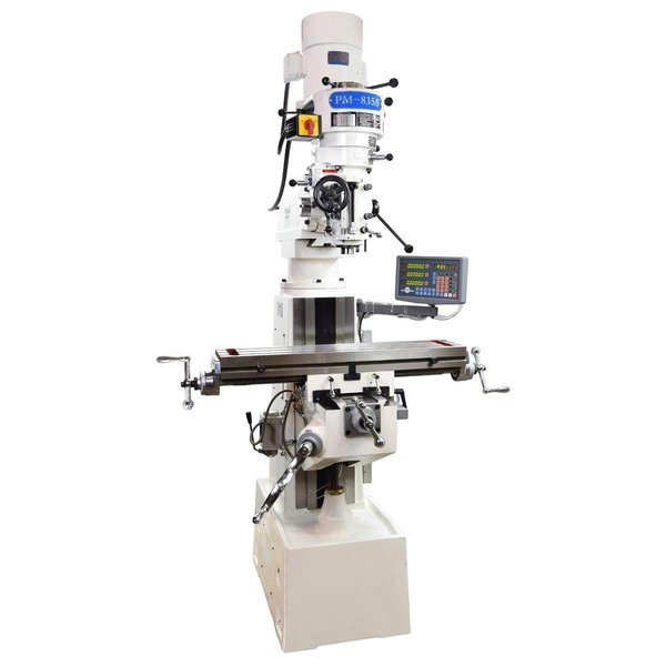 PRECISION MATTHEWS PM-835S w/3axDRO PRECISION KNEE MILL