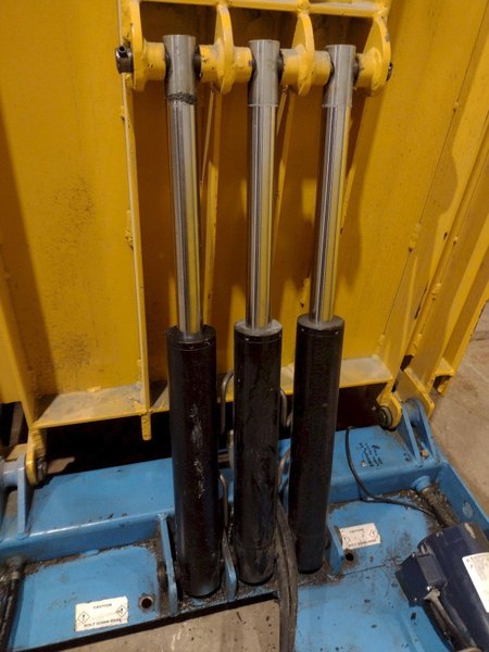 6,000 LBS X 48" X 48" MAX MODEL #LPTT-UP-060-90 HYDRAULIC TILT UPENDER 90 DEGREE FLIP TABLE 110V SINGLE PHASE : YOBRO #25893