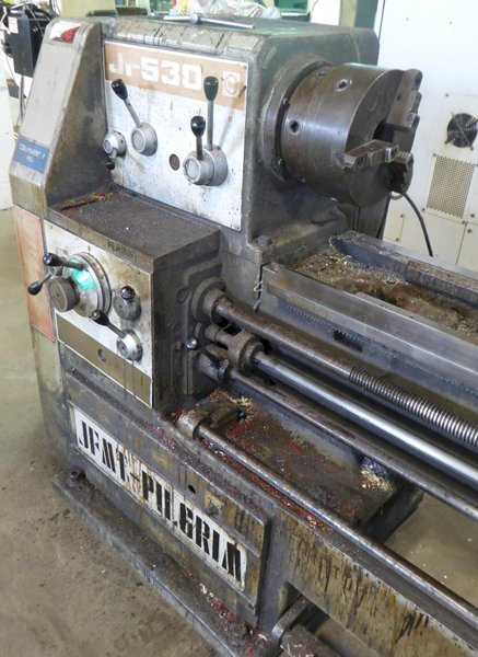 21&quot;/28&quot; x 120&quot; JFMT Gap Bed Lathe, 3&quot; Hole, As-Is, Low Price