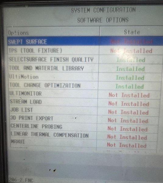 Hurco VMX-84/40T VMC, 2008 – TSC, DXF, Probing