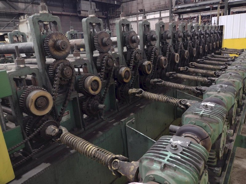 14 STAND X 3.5&quot; X 50&quot; ASC DOUBLE DECK DUAL HEIGHT PANEL ROLLFORMER: STOCK #14732