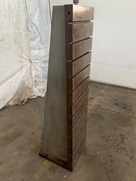 18&quot; WIDE X 72&quot; TALL X 20&quot; DEEP T-SLOTTED ANGLE PLATE. STOCK # 0365224
