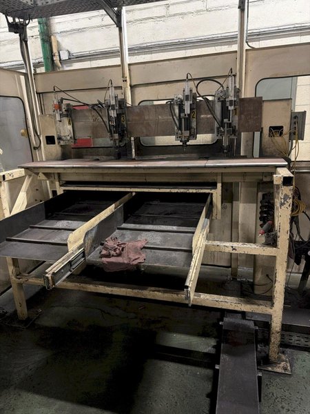630 TON LOIRE SAFE HOT STAMPING HYDRAULIC PRESS LINE W/ ROLLER HEARTH FURNACE