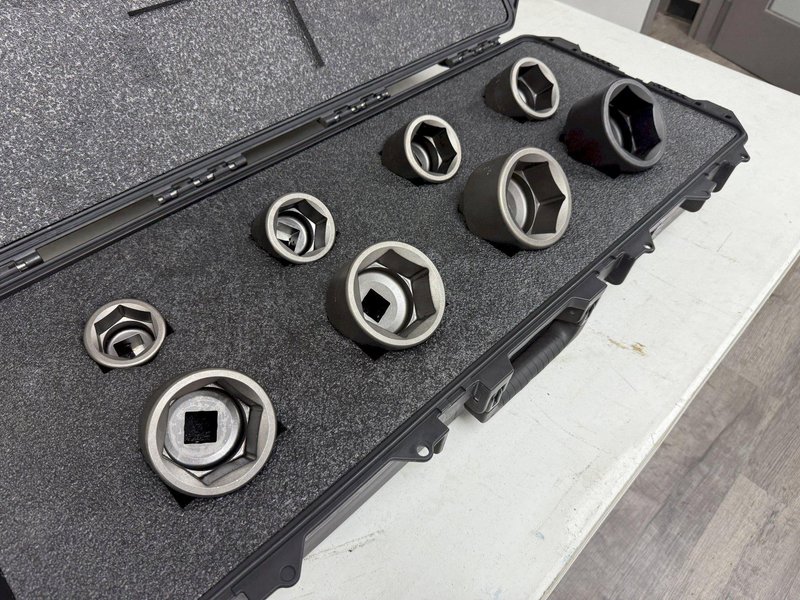 (8) 1-13/16&quot; to 3-1/8&quot; HYTORC 1&quot; HEX SOCKETS, FOR HYDRAULIC TORQUE WRENCH: YOBRO #24179