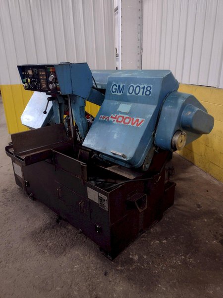 16&quot; X 16&quot; AMADA MODEL #HFA-400W AUTOMATIC HORIZONTAL BANDSAW: STOCK #15398