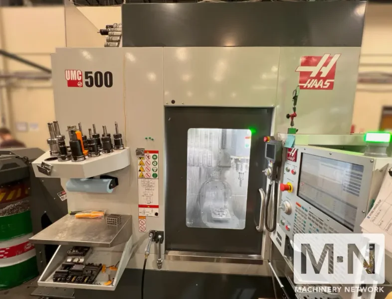 HAAS UMC-500 CNC 5-Axis Vertical Machining Center, 2023 with 20 station Pallet Pool