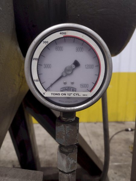 400 TON RODGERS  MODEL #1F400D-7214 HYDRAULIC HORIZONTAL INCLINED WHEEL PRESS: YOBRO 24526