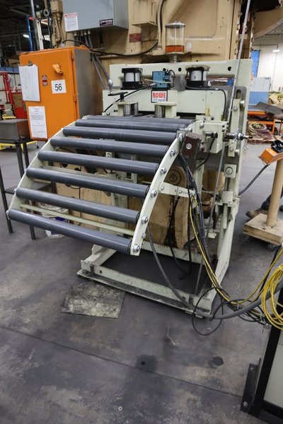 Bliss #29 150 Ton OBI Back Geared Punch Press, Single Crank,  Air Clutch and Brake, Rowe 24" Press Feed- Auction Item