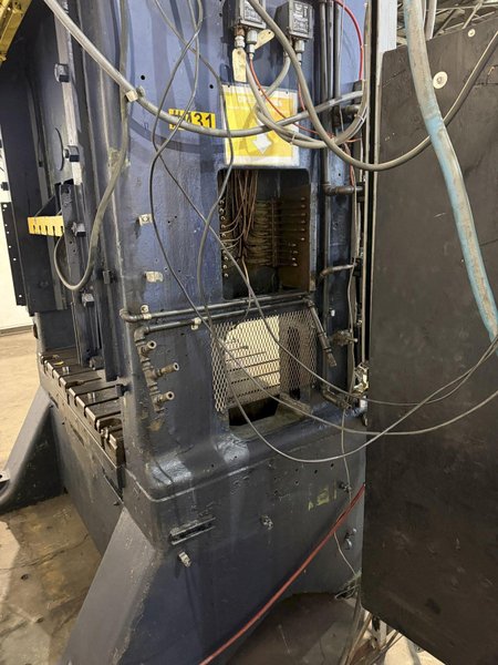 160 TON MINSTER 50-6 1/2-54 STRAIGHT SIDE DOUBLE CRANK PRESS. STOCK # 0470124