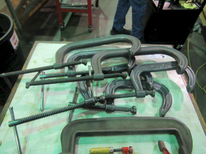 C-Clamps, Assorted from 5" to 12"- Auction Item