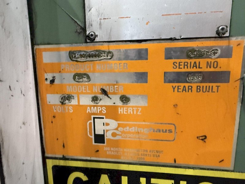 6" X 6" PEDDINGHAUS MODEL #623-L HYDRAULIC ANGLE-MASTER PUNCH &amp; SHEAR LINE: STOCK #22941