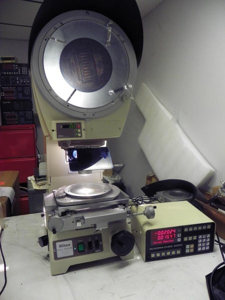12&quot; NIKON Model V-12BD Bench Top Vertical Beam Optical Comparator, S/N 1100698.