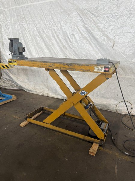 6,000 LB X 48" X 64" ECOA MODEL HLT HYDRAULIC LIFT TABLE. STOCK # 1009124.