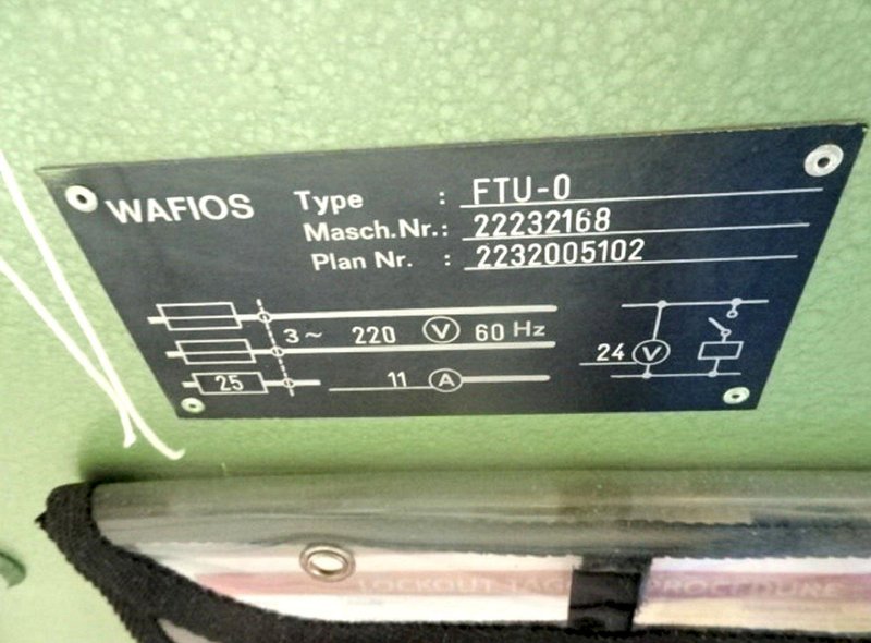 Wafios Model FTU-0 Spring Coiling Machine