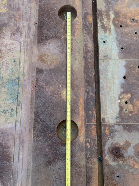 63&quot; X 240&quot; X 6&quot; T-SLOTTED FLOOR PLATE. STOCK # 1002825