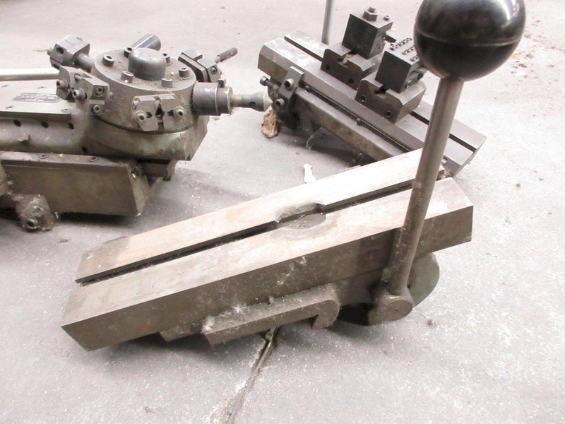 Hardinge DV-59 Lathe Dovetail Tools, Production Cross Slides (2) with Tool Holders, 6 Station Tool Turret Model L- Auction Item