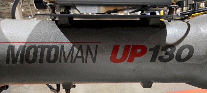 YASKAWA MOTOMAN UP130-RB00 INDUSTRIAL ROBOT ARM AND CONTROL CABINET USED