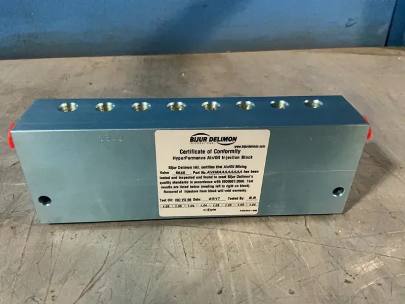 BIJUR DELIMON AIR/OIL INJECTION BLOCK  -  AVH8AAAAAAAA