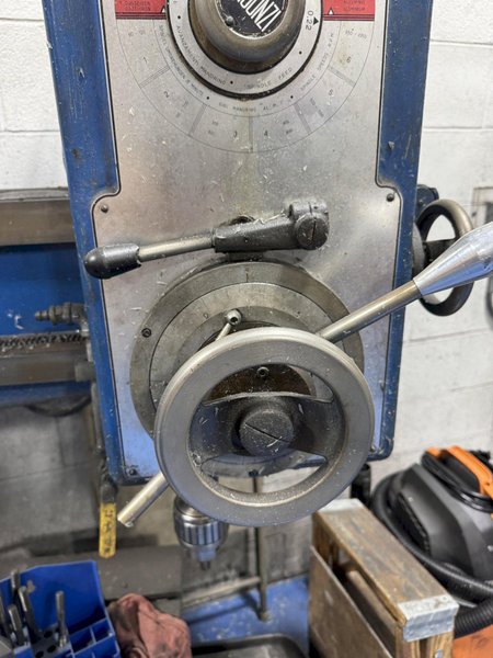 3&#039; X 9&quot; BERGONZI MODEL 1000 RADIAL ARM DRILL. STOCK # 0890025