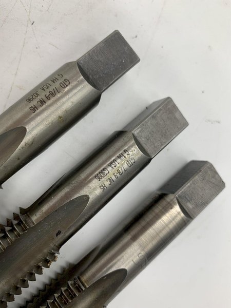 7/8-9” NC-HS GTD 4 FLUTE TAP [QTY 3]  USA MADE STOCK #15530