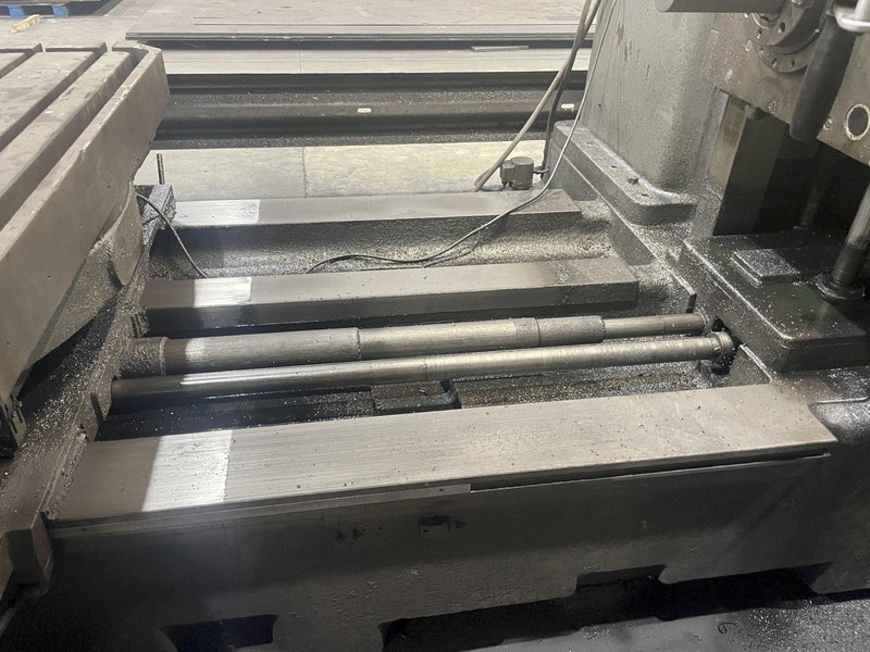 5&quot; WOTAN  MODEL #B-130 ROTARY TABLE &amp; #50 TAPER HORIZONTAL BORING MILL: STOCK 15974