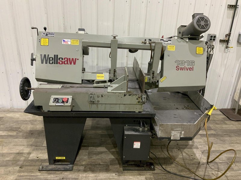 13" X 16" WELLSAW MODEL 1316S MITERING HEAD HORIZONTAL BANDSAW: STOCK #80998