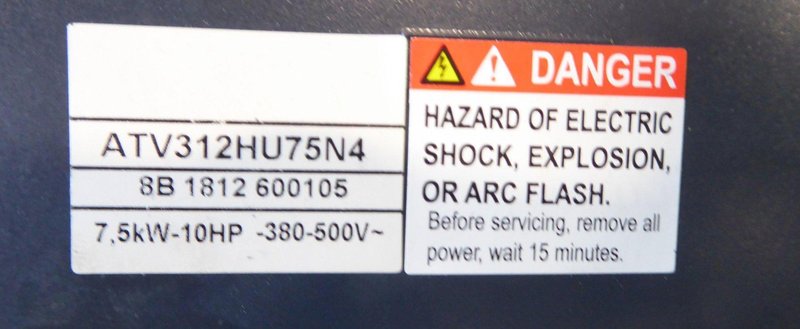 Schneider Electric Variable Speed Drive Altivar 312, 10 HP, 2022