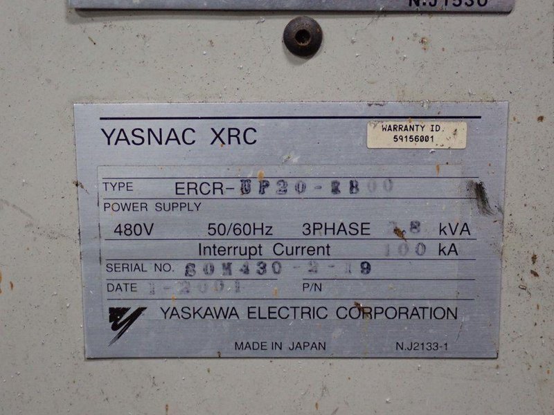 YAAKAWA ELECTRIC CORPORATION ROBOT CONTROLLER PANEL   -  YASNAC-XRC-UP20