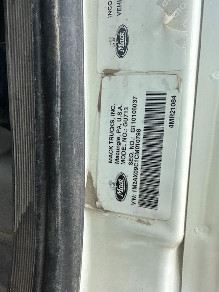 2012 Mack GU 713 1M2AX09C1CM010798