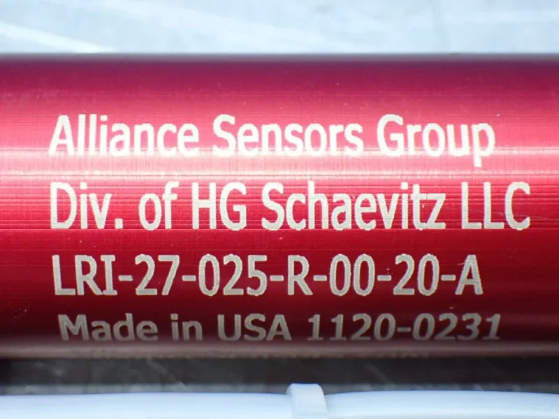 ALLIANCE SENSORS GROUP 2 LINEAR VARIABLE INDUCTIVE TRANSDUCER POSITION SENSORS  -  LRI-27-025-R-00-20-A